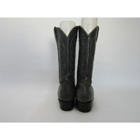 Cowtown Mens Size 7.5 EE Gray Leather Bullhide Cowboy Western Boots main image 4